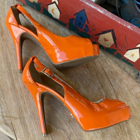 Worthington Kairo Patent Peep-Toe Pumps - Picture 7 of 12